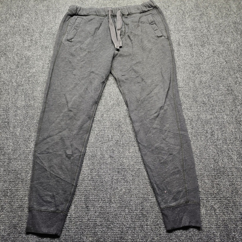 Abercrombie & Fitch Mens Medium Gray Fleece Joggers Sweatpants Tapered Pants